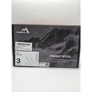 2X Weierya Merino Wool Socks Sz XL  3 Pairs Box Hiking Skiing Walking